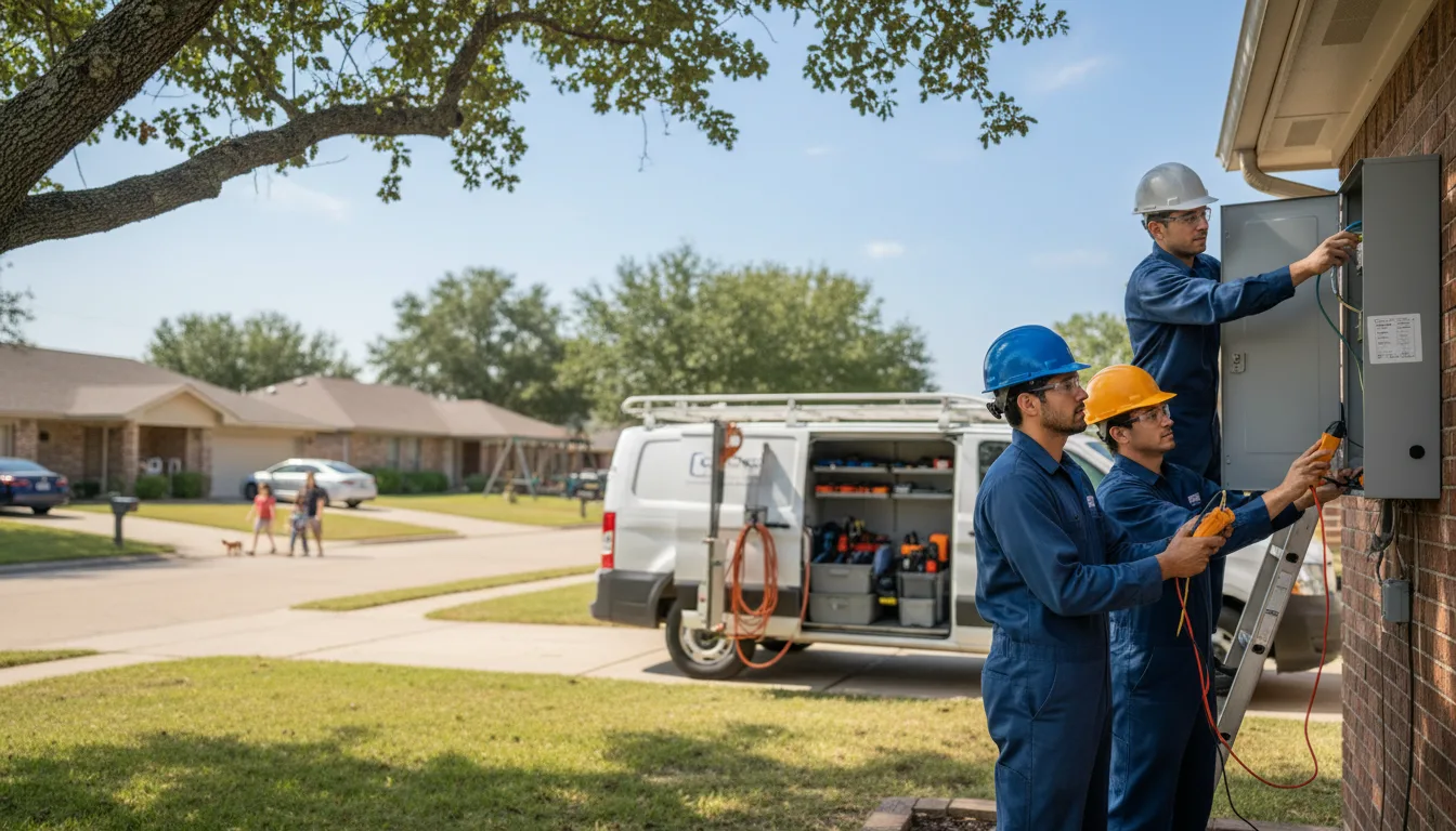 Certified electrician providing emergency electrical services in Windom, KS